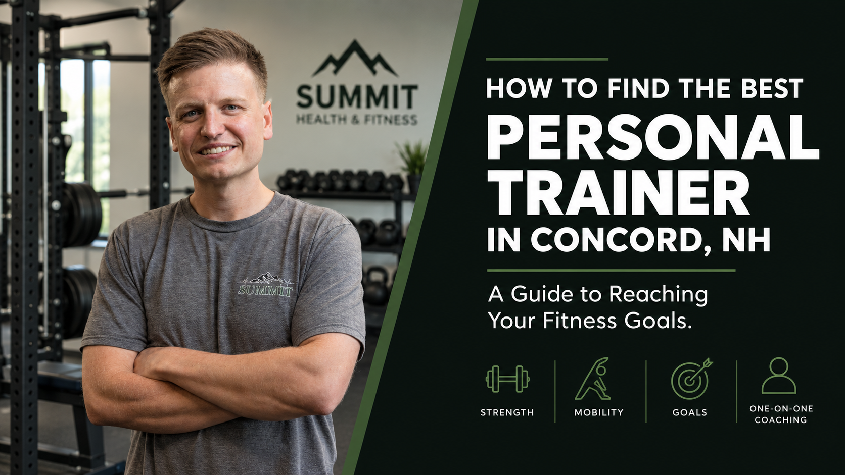 Personal Trainer Concord NH – Marcus at Summit Health & Fitness in a private training studio.